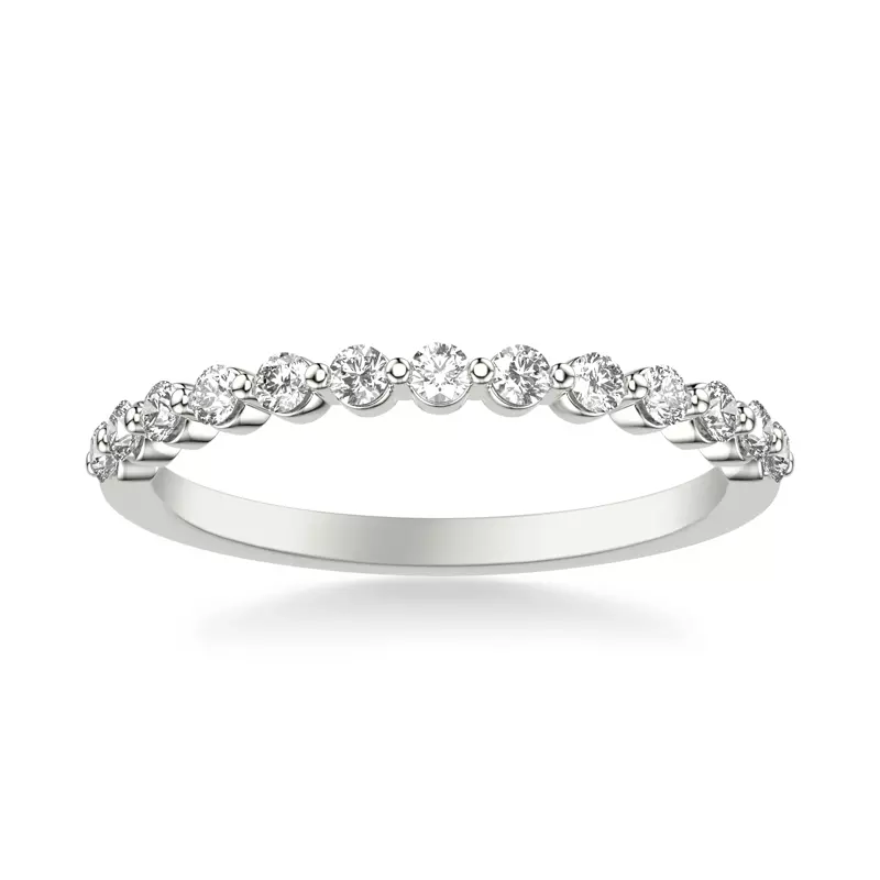 Platinum Bliss Shared Prong Diamond Band