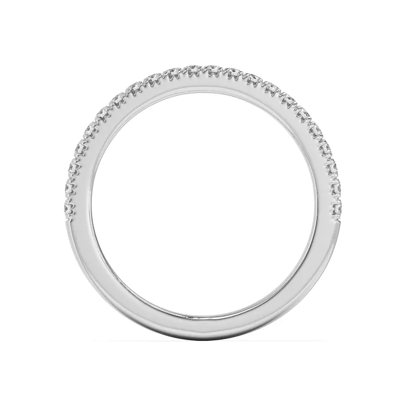 Platinum Penny Pavé Diamond Band