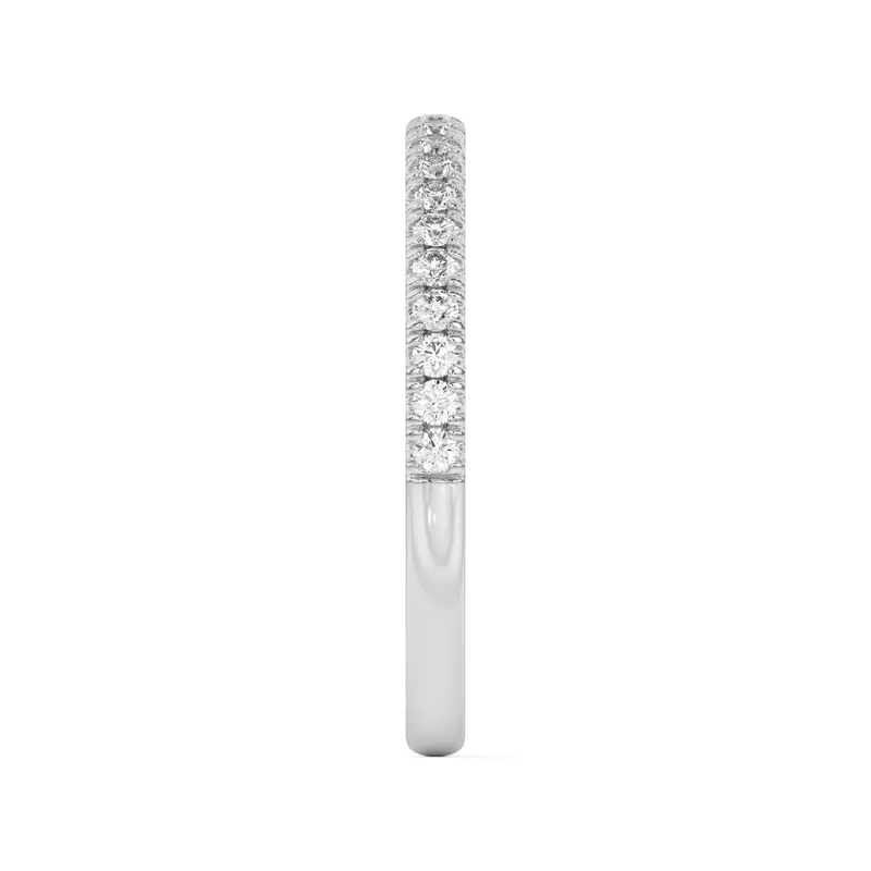 Platinum Penny Pavé Diamond Band