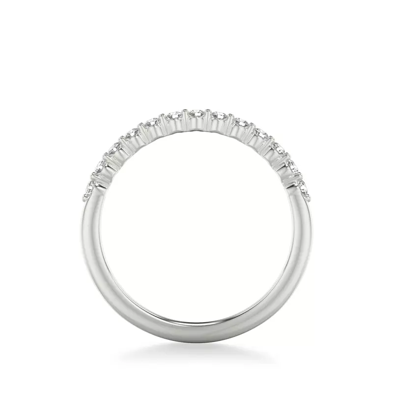 18K White Gold Bliss Petite Shared Prong Diamond Band