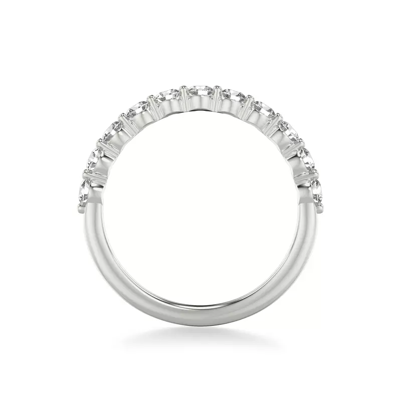 18K White Gold Bliss Grand Shared Prong Diamond Band
