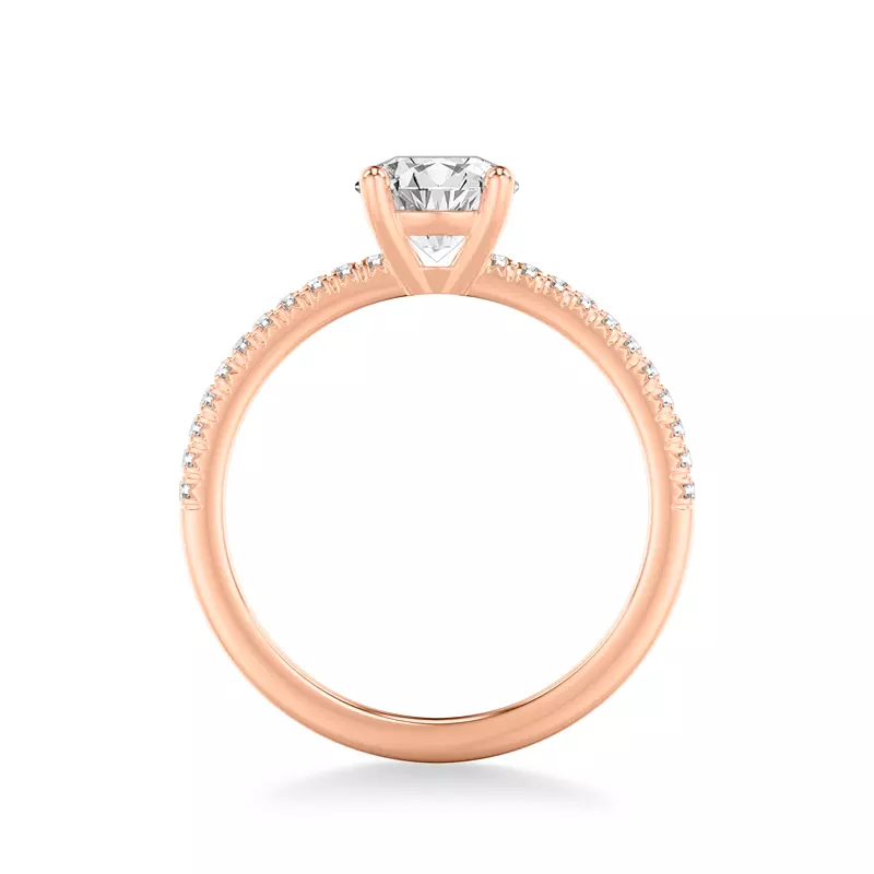 14K Rose Gold Renata Pavé Diamond Engagement Ring
