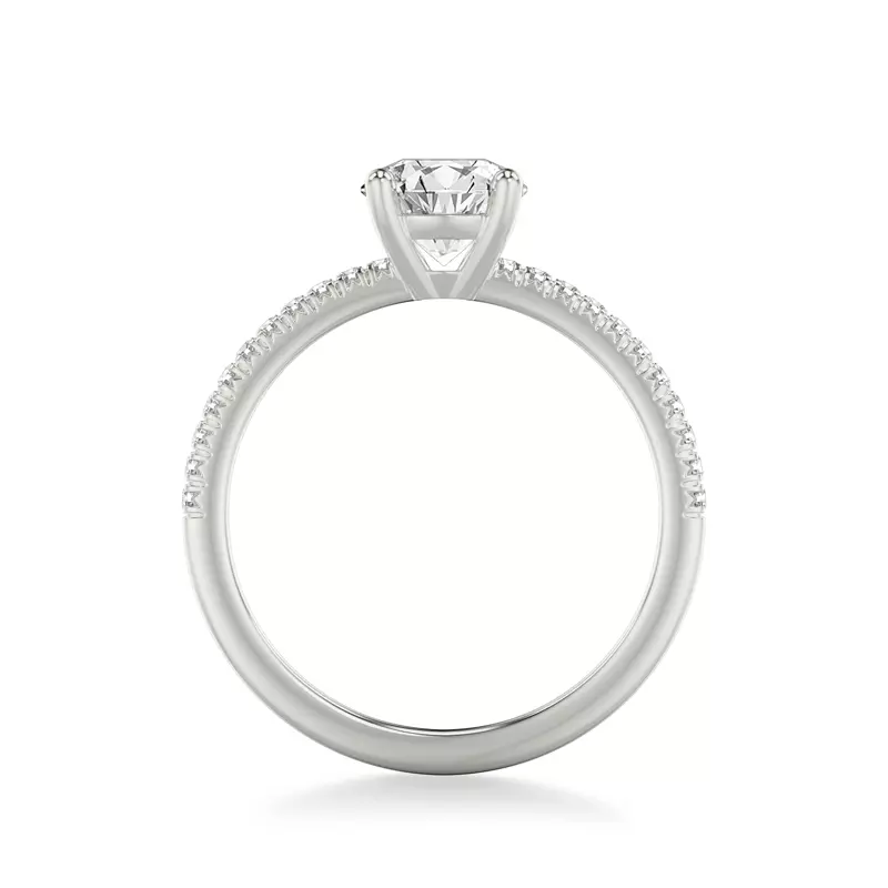 14K White Gold Renata Pavé Diamond Engagement Ring
