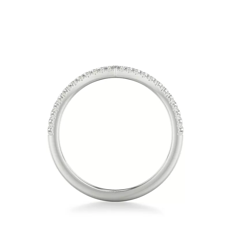 Platinum Renata Pavé Diamond V-Band