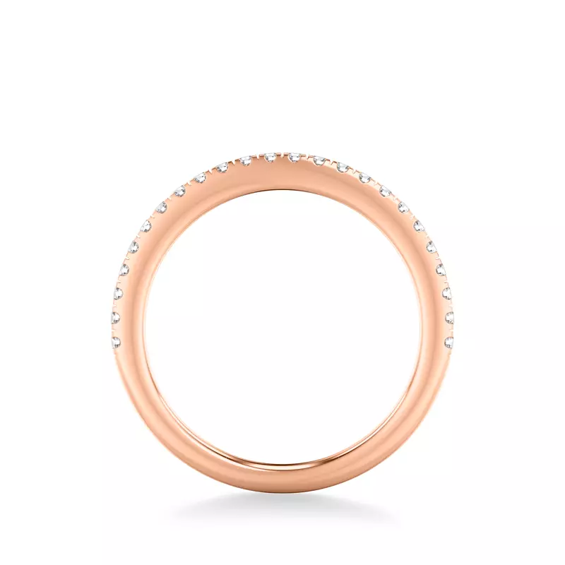 14K Rose Gold Angela Diamond Band