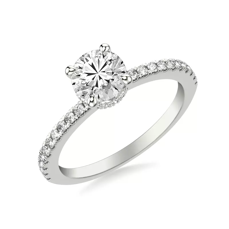 14K White Gold Angela Diamond Engagement Ring