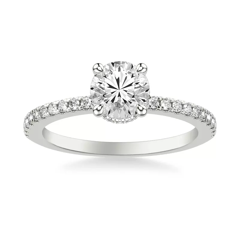 14K White Gold Angela Diamond Engagement Ring