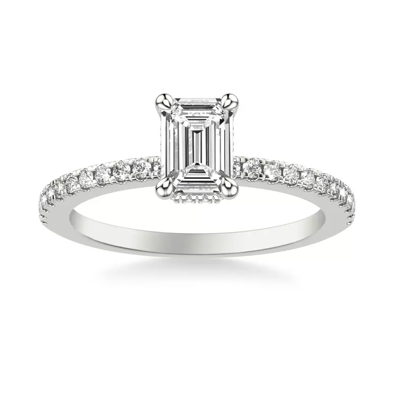 14K White Gold Angela Diamond Engagement Ring