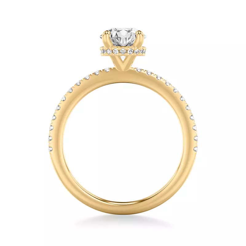 14K Yellow Gold Angela Diamond Engagement Ring