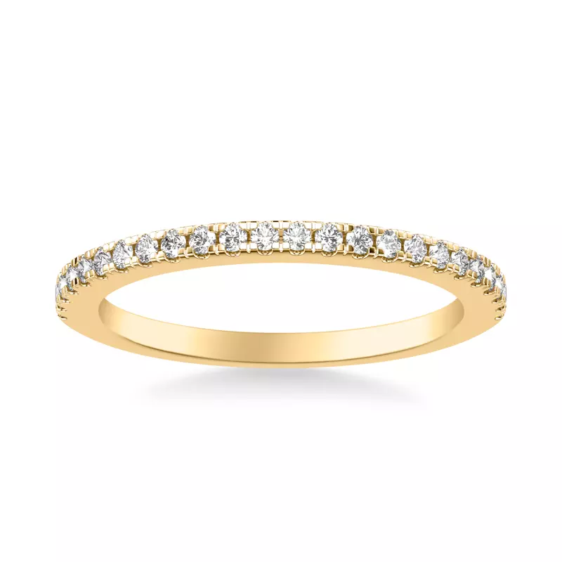 14K Yellow Gold Angela Diamond Band