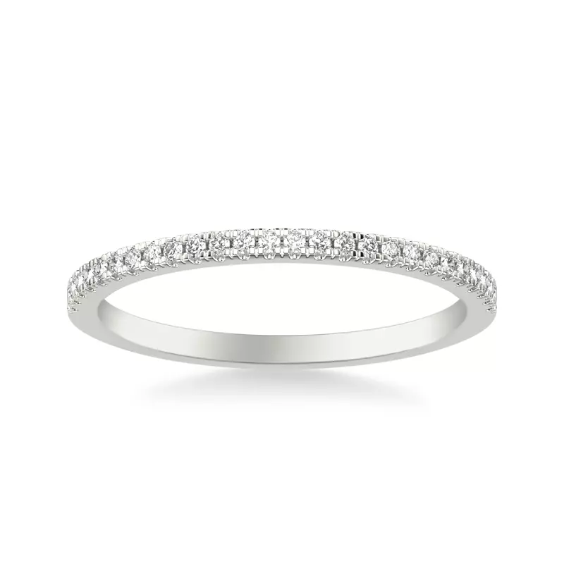 14K White Gold Callista Pavé Diamond Band