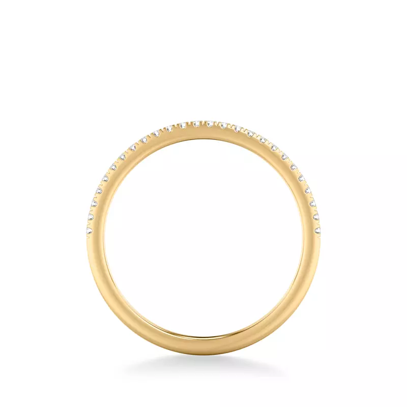 14K Yellow Gold Callista Pavé Diamond Band