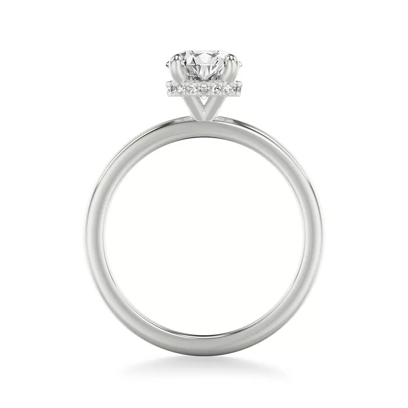 14K White Gold Alice Classic Solitaire Engagement Ring