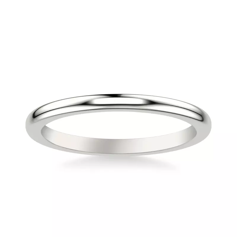 14K White Gold Alice Wedding Band