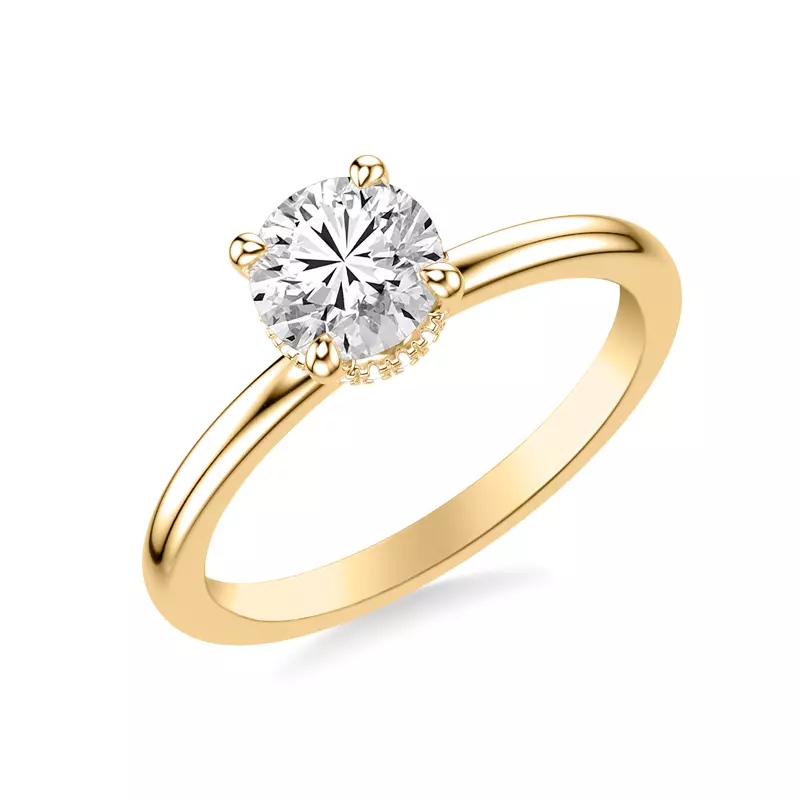 14K Yellow Gold Alice Classic Solitaire Engagement Ring