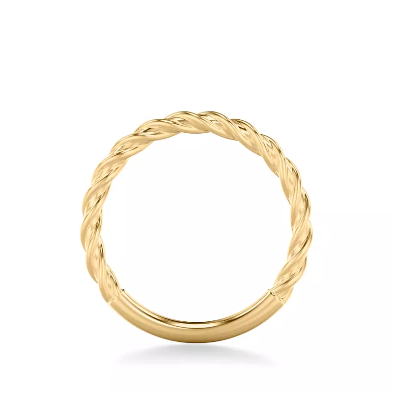 14K Yellow Gold Sasha High-Polished Twist Band