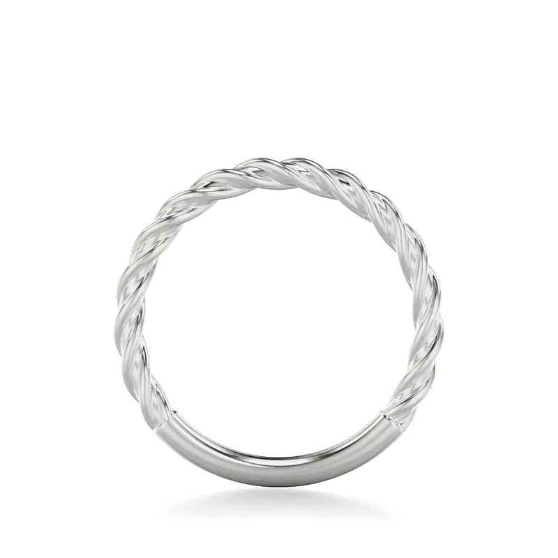 Platinum Sasha High-Polished Twist Band