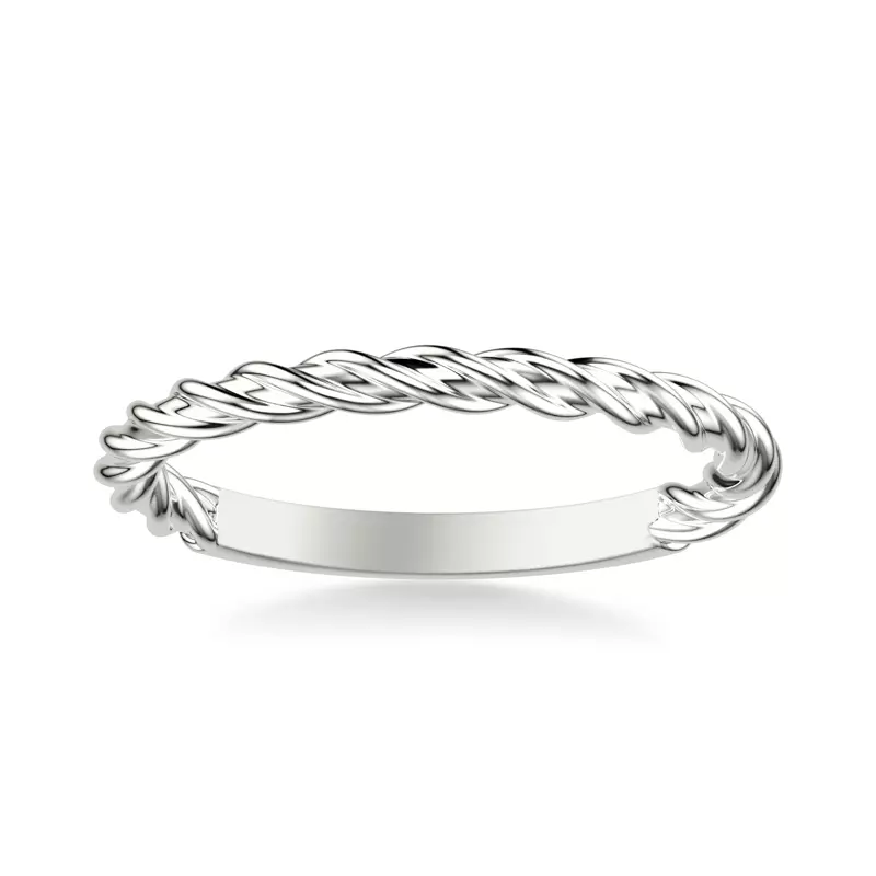 Platinum Sasha High-Polished Twist Band