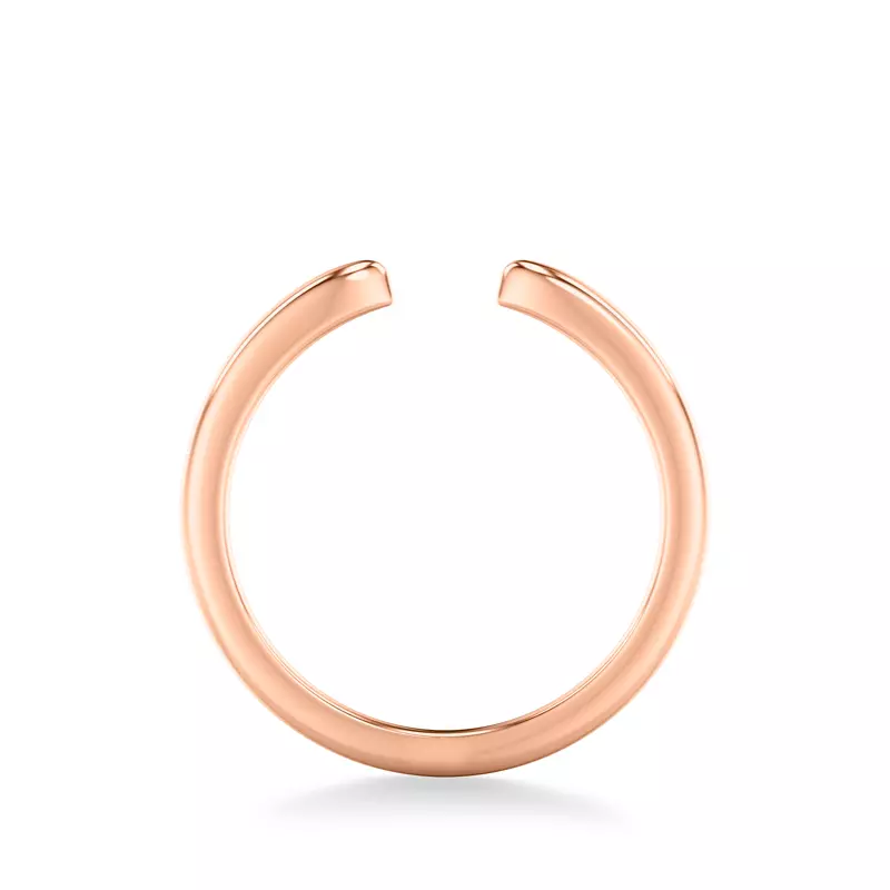 14K Rose Gold Lexi High Polished Open Band
