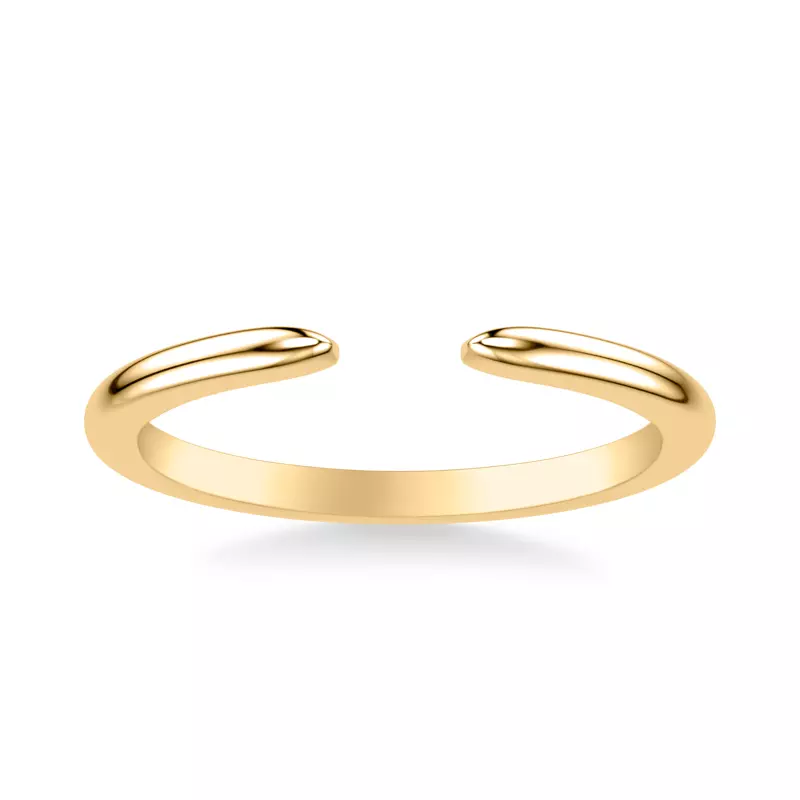 18K Yellow Gold Lexi High Polished Open Band