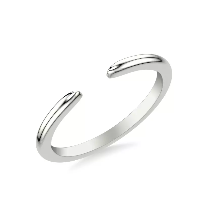 Platinum Lexi High Polished Open Band