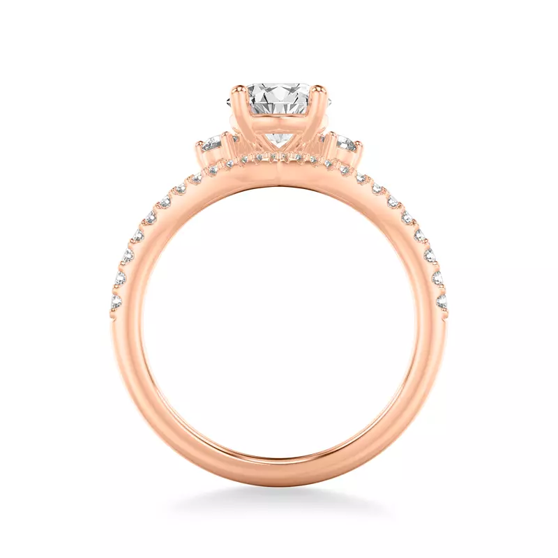 14K Rose Gold Marisol Tiara Engagement Ring