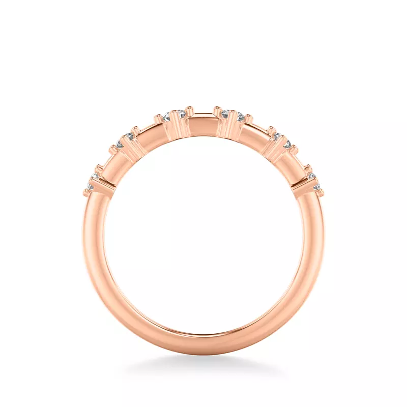14K Rose Gold Chantal Diamond Accent Band