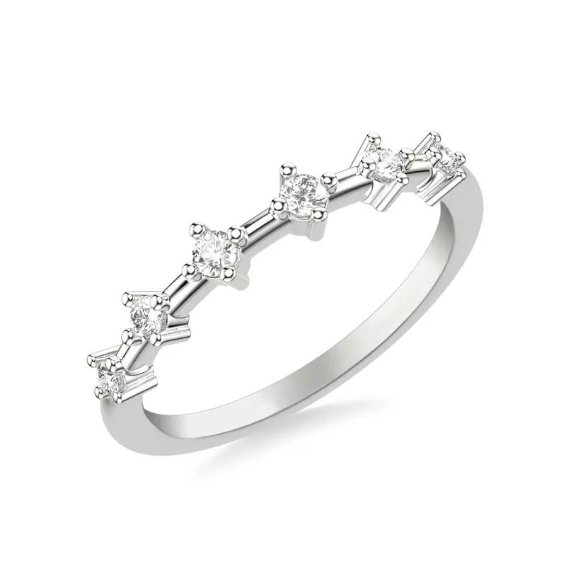 Platinum Chantal Diamond Accent Band