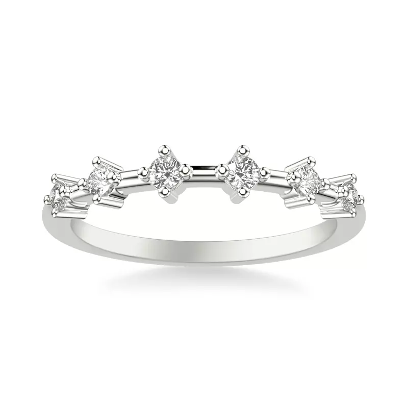 Platinum Chantal Diamond Accent Band