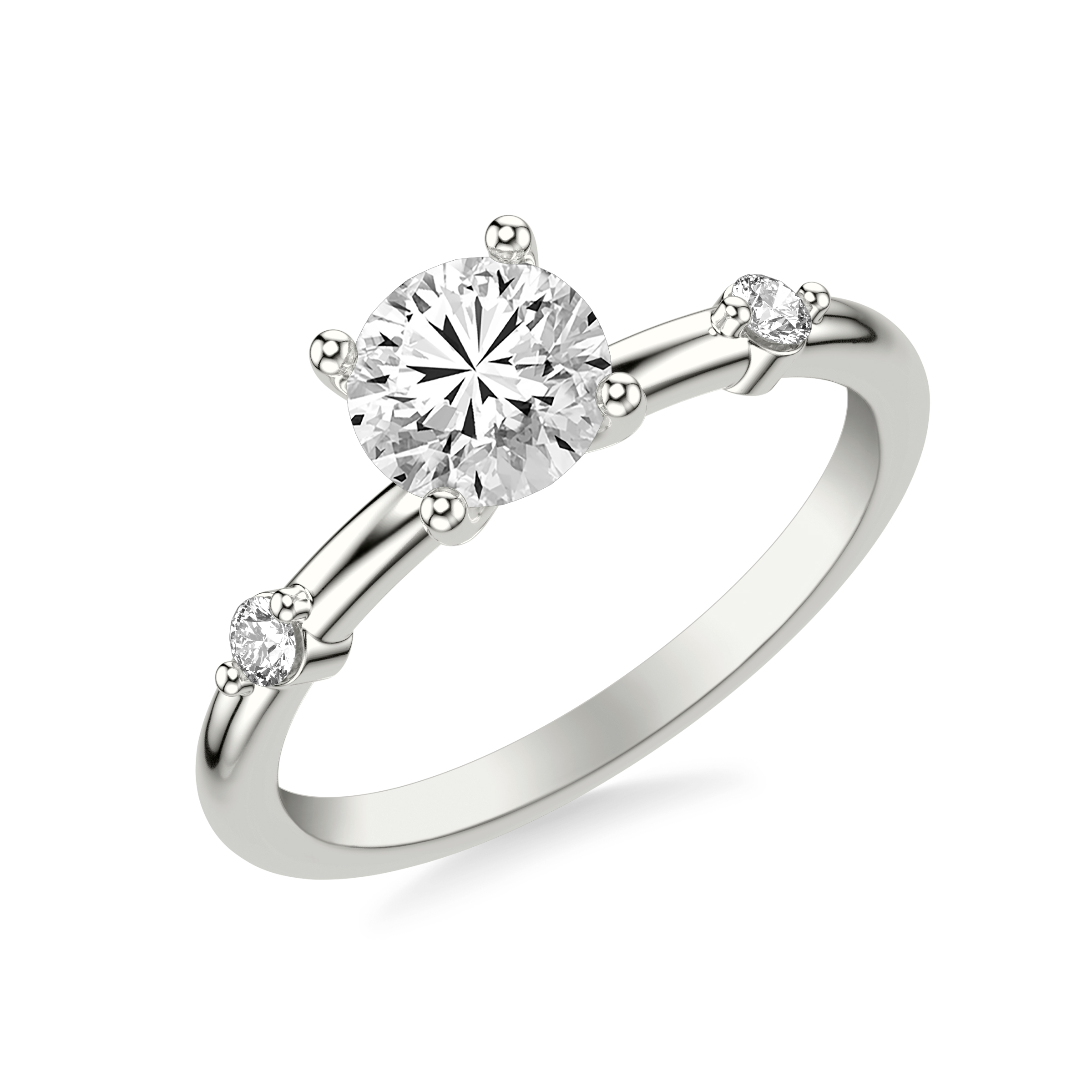 Platinum Daria Diamond Accent Engagement Ring