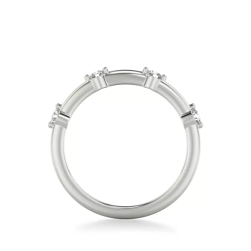 Platinum Daria Classic Diamond Wedding Band