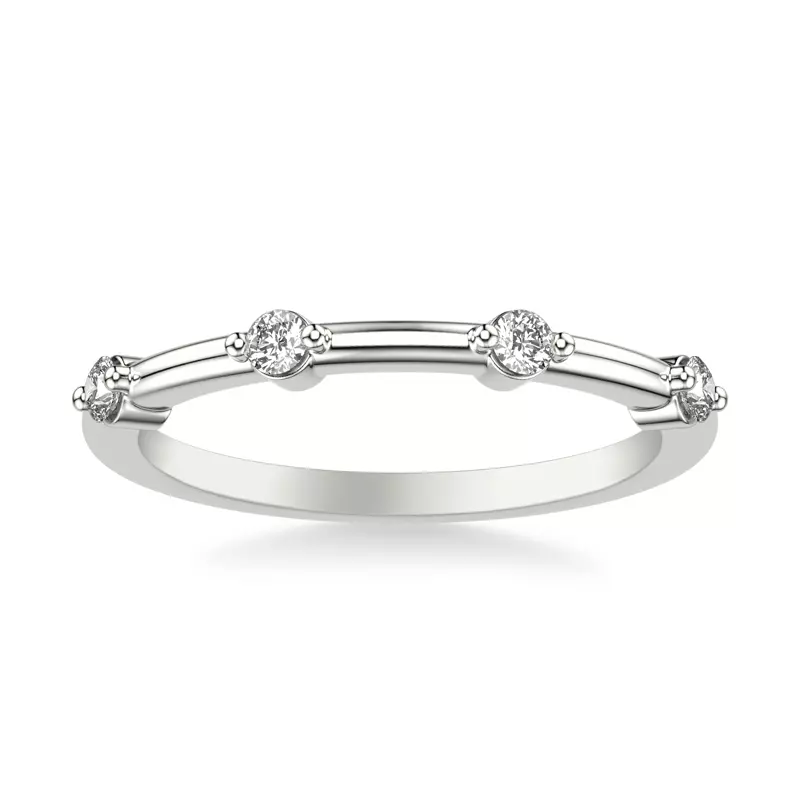Platinum Daria Classic Diamond Wedding Band