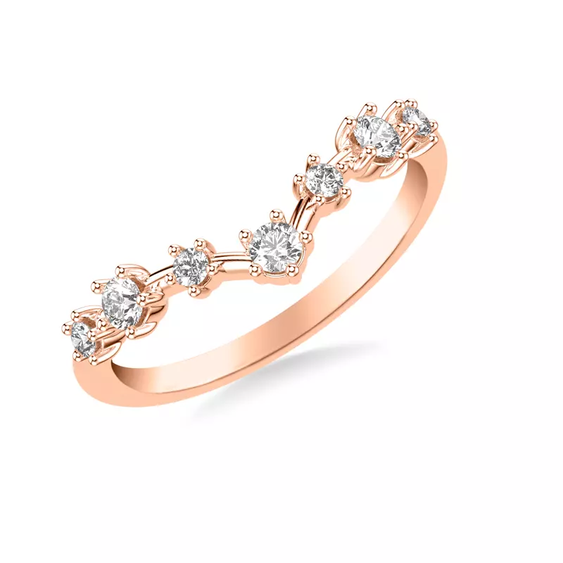 Carol Classic Diamond Wedding Band