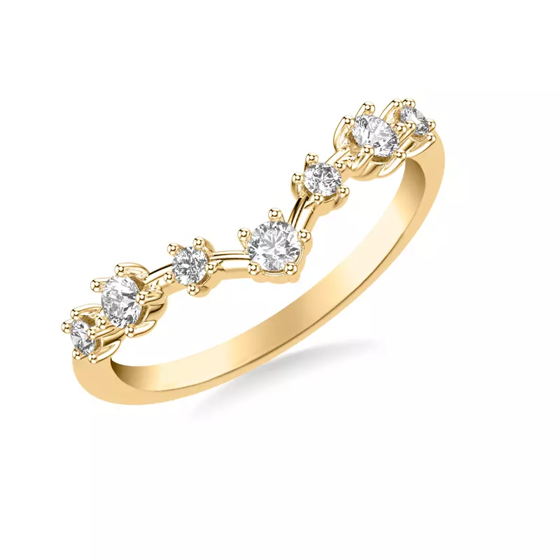 Carol Classic Diamond Wedding Band