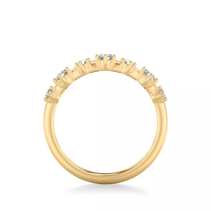 14K Yellow Gold Carol Classic Diamond Wedding Band