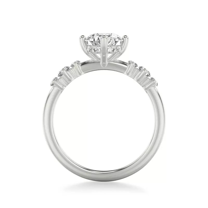 Platinum Carol Diamond Engagement Ring