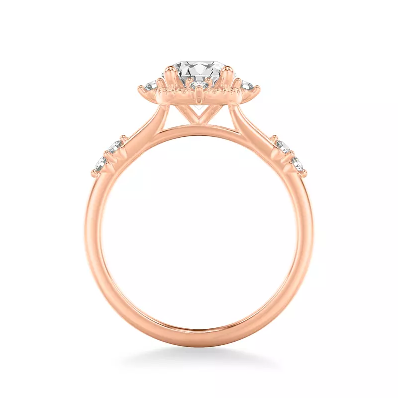 14K Rose Gold Braelyn Diamond Accent Engagement Ring