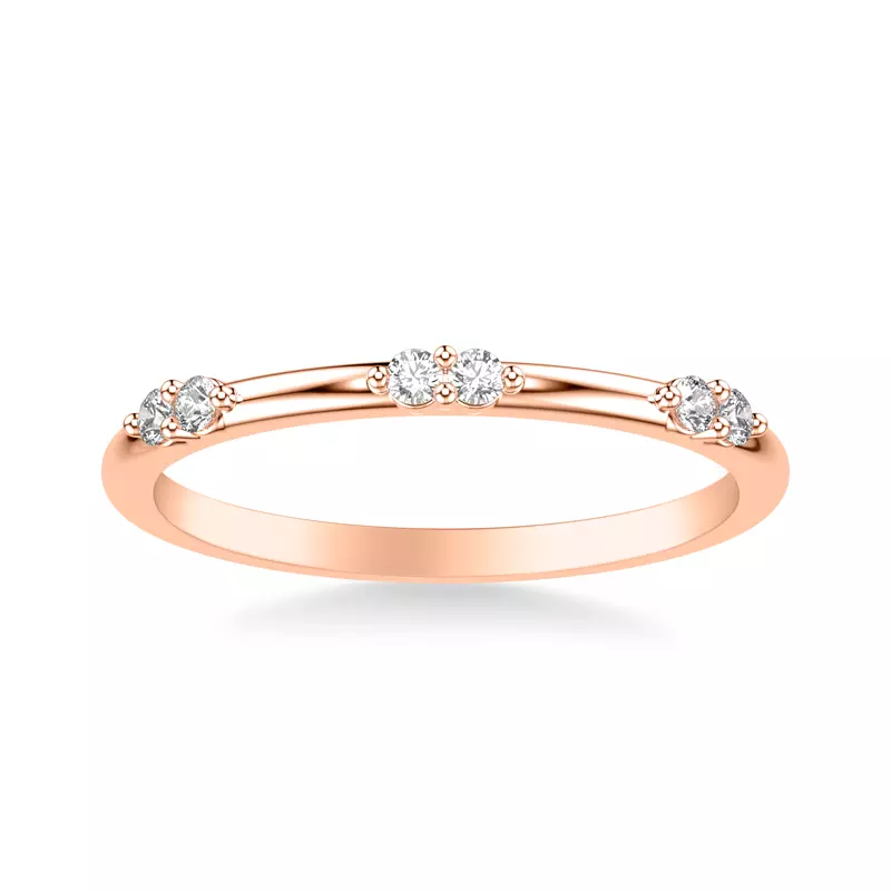 14K Rose Gold Braelyn Diamond Accent Band