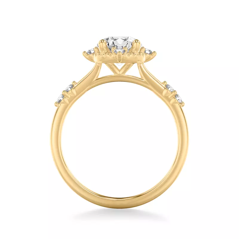 14K Yellow Gold Braelyn Diamond Accent Engagement Ring