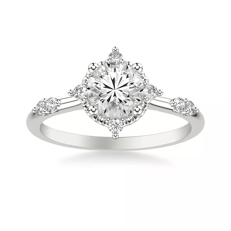 Platinum Braelyn Diamond Accent Engagement Ring
