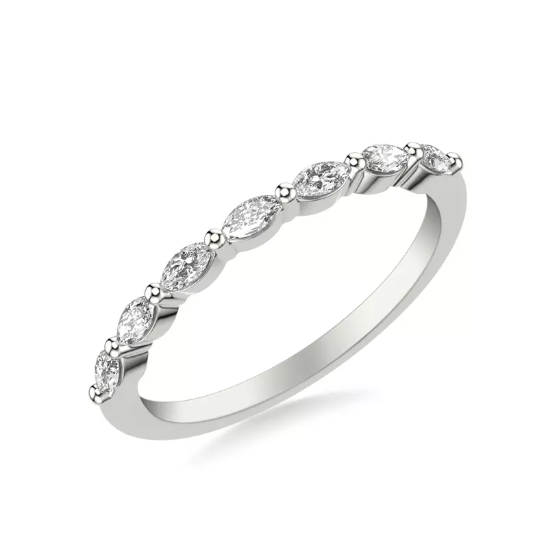 14K White Gold Allegra Marquis Diamond Band