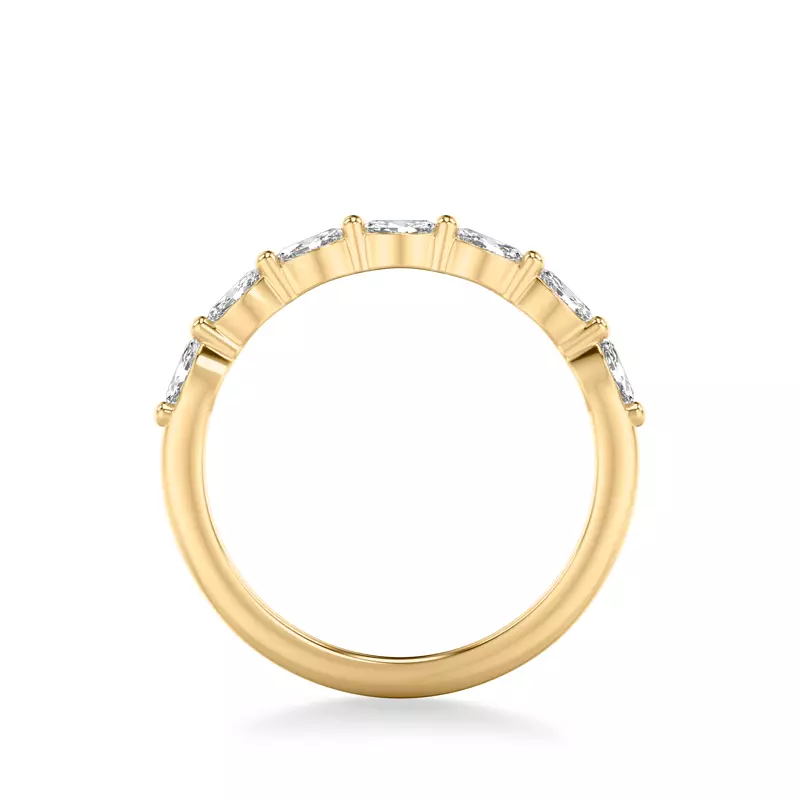 14K Yellow Gold Allegra Marquis Diamond Band