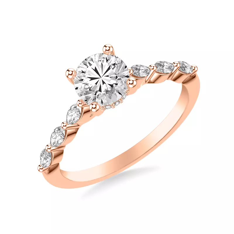 14K Rose Gold Betty Marquise Diamond Engagement Ring