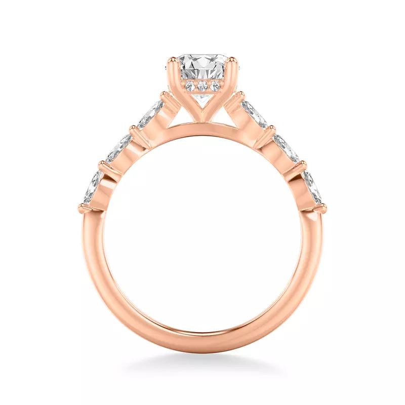 14K Rose Gold Betty Marquise Diamond Engagement Ring