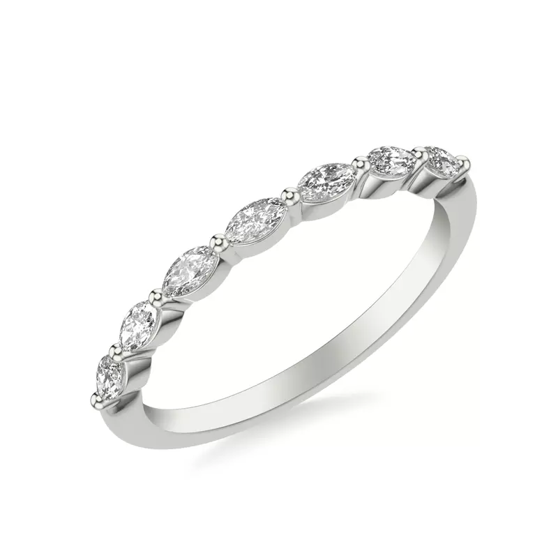 14K White Gold Betty Marquise Diamond Band