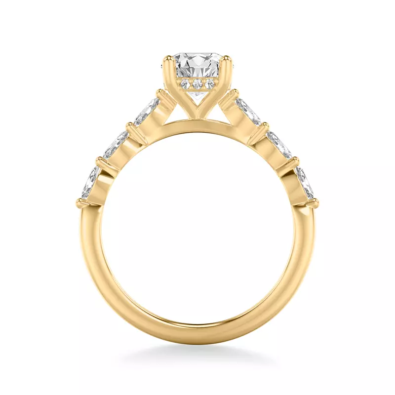 14K Yellow Gold Betty Marquise Diamond Engagement Ring