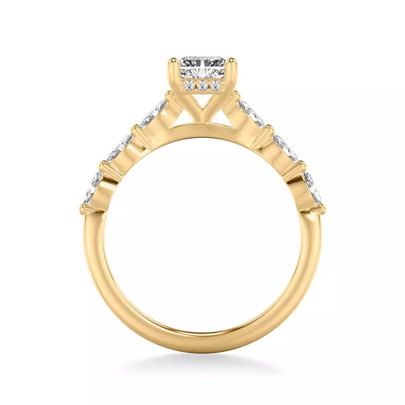 14K Yellow Gold Betty Marquise Diamond Engagement Ring