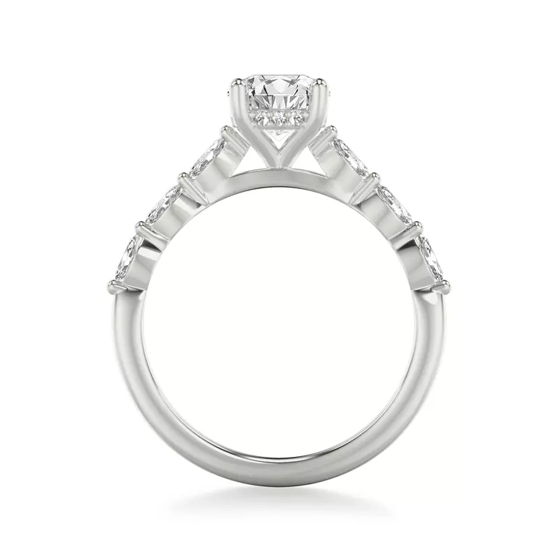 18K White Gold Betty Marquise Diamond Engagement Ring
