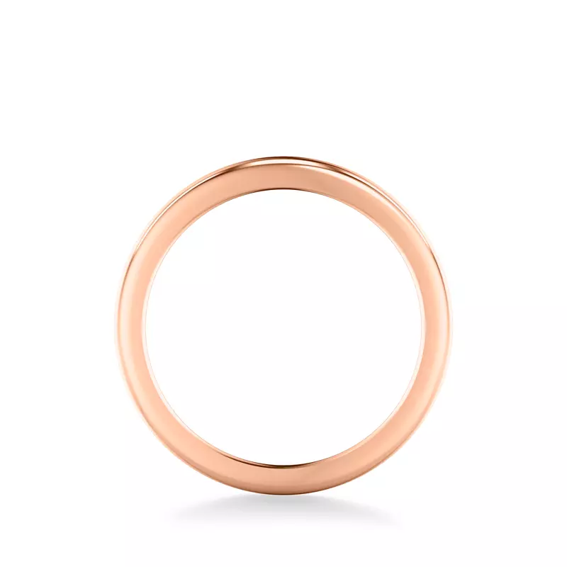 14K Rose Gold Noa High Polished Band