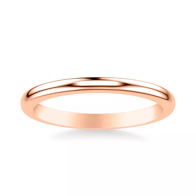 14K Rose Gold Noa High Polished Band